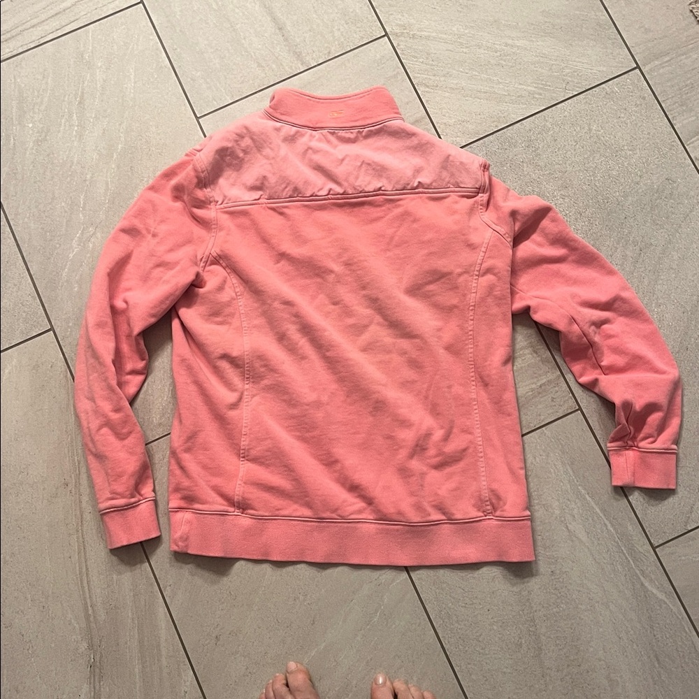 Vineyard Vines Pink Quarter-Zip Pullover - Picture 4 of 4